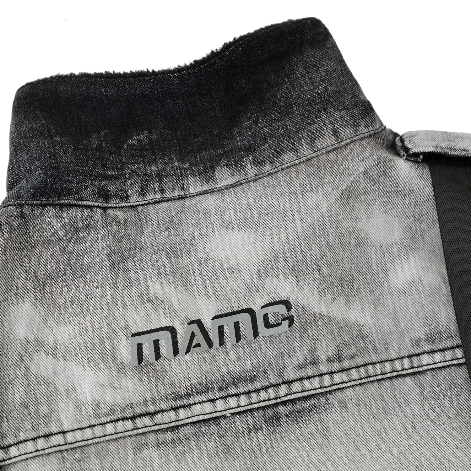 

11 BYBB'S DARK Strap Ink Printed Thick Men Denim Jackets 2019 Winter Harajuku Hip Hop Vintage Long Sleeve Streetwear Male Coats