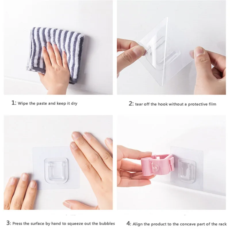 Многофункциональная кухонная полка для хранения швабры и метлы CTREE 1 шт. не