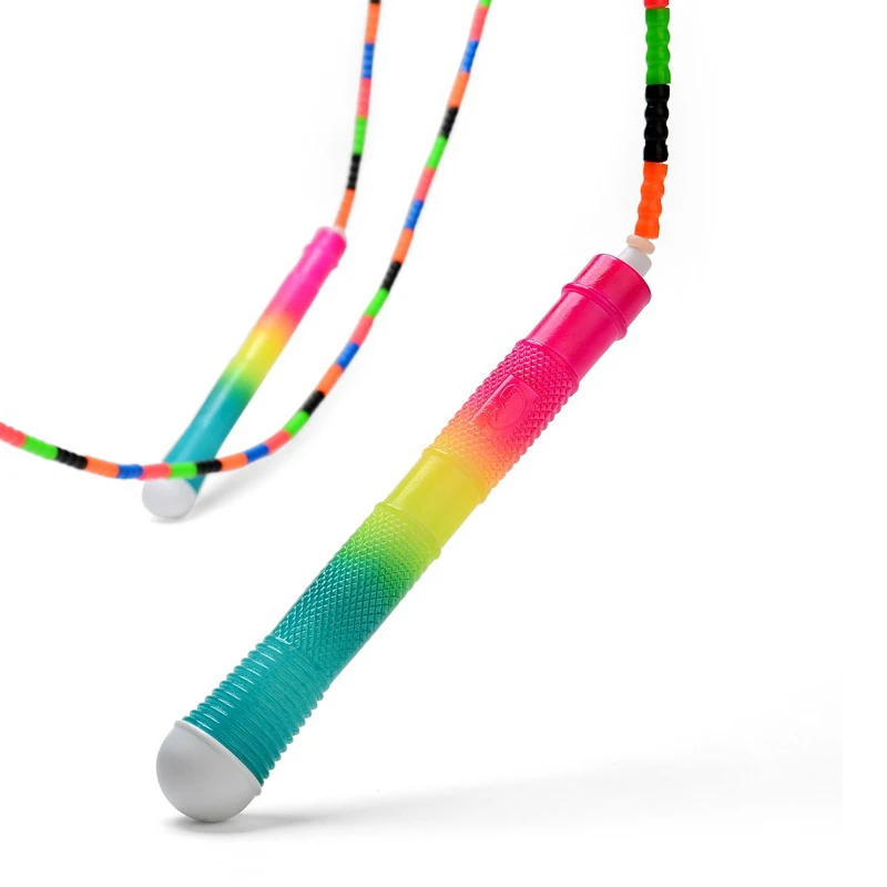 

Colorful Skipping Rope Bamboo Skipping Rope Adjustable Skipping Rope with Skin Friendly Handles for Kids or Students