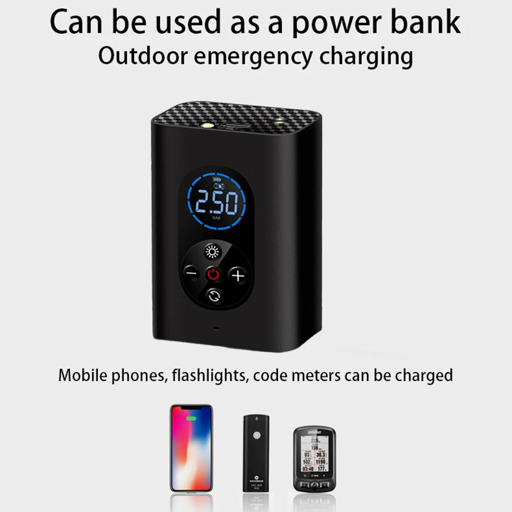 Портативный автомобильный воздушный компрессор электрический беспроводной