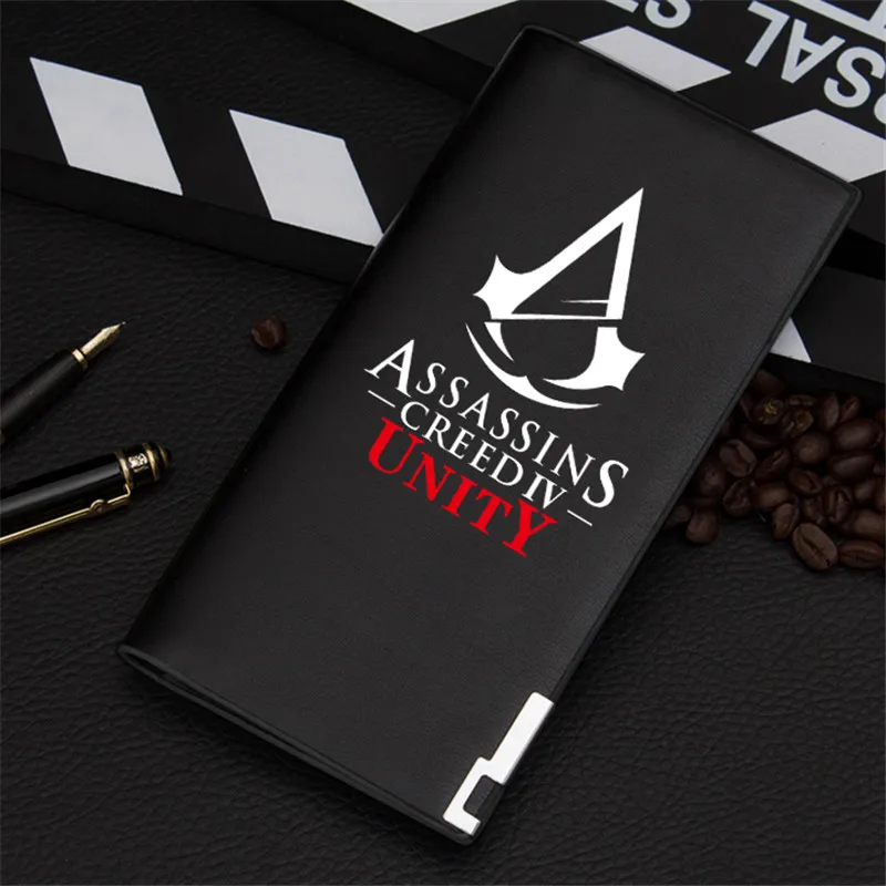Новое поступление, кошелек для игры Assassins, черная светящаяся Сумочка унисекс, подарок для подростков, Модный стильный мужской кошелек из искусственной кожи
