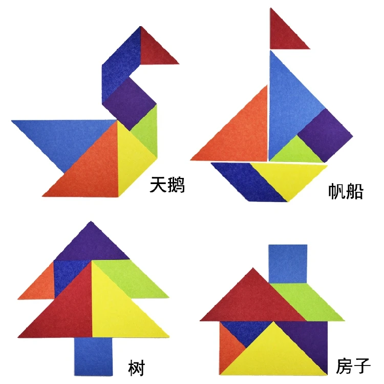 Новинка 9 мм фетровая ткань Tangram Pantern ручной работы дизайнерский Сделай Сам креативный интересный Фотофон для стен
