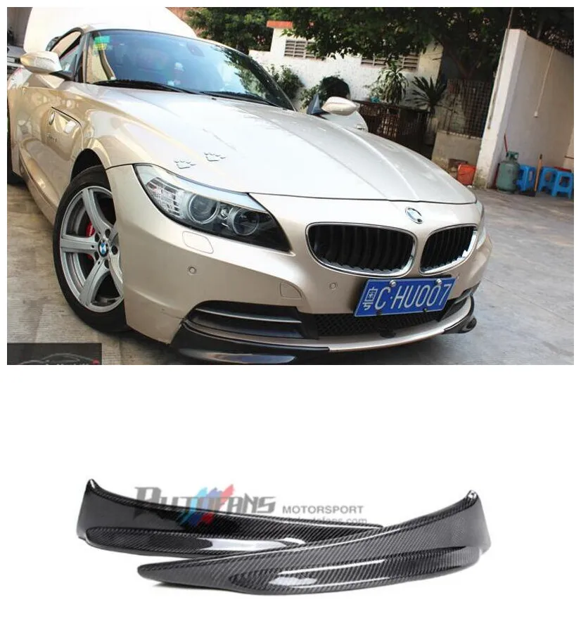 

Carbon Fiber Front Lip Splitters Bumper Aprons Cup Flaps Spoiler Fits For BMW E89 Z4 2009 2010 2011 2012 2013 2014 2015