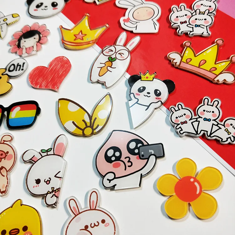 Различные Мультяшные магниты на холодильник с акриловым милым магнитом