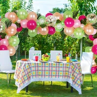 tropical hawaiian party decorations hawaii tropical party balloon chain summer flamingo party luau wedding decor aloha pineapple