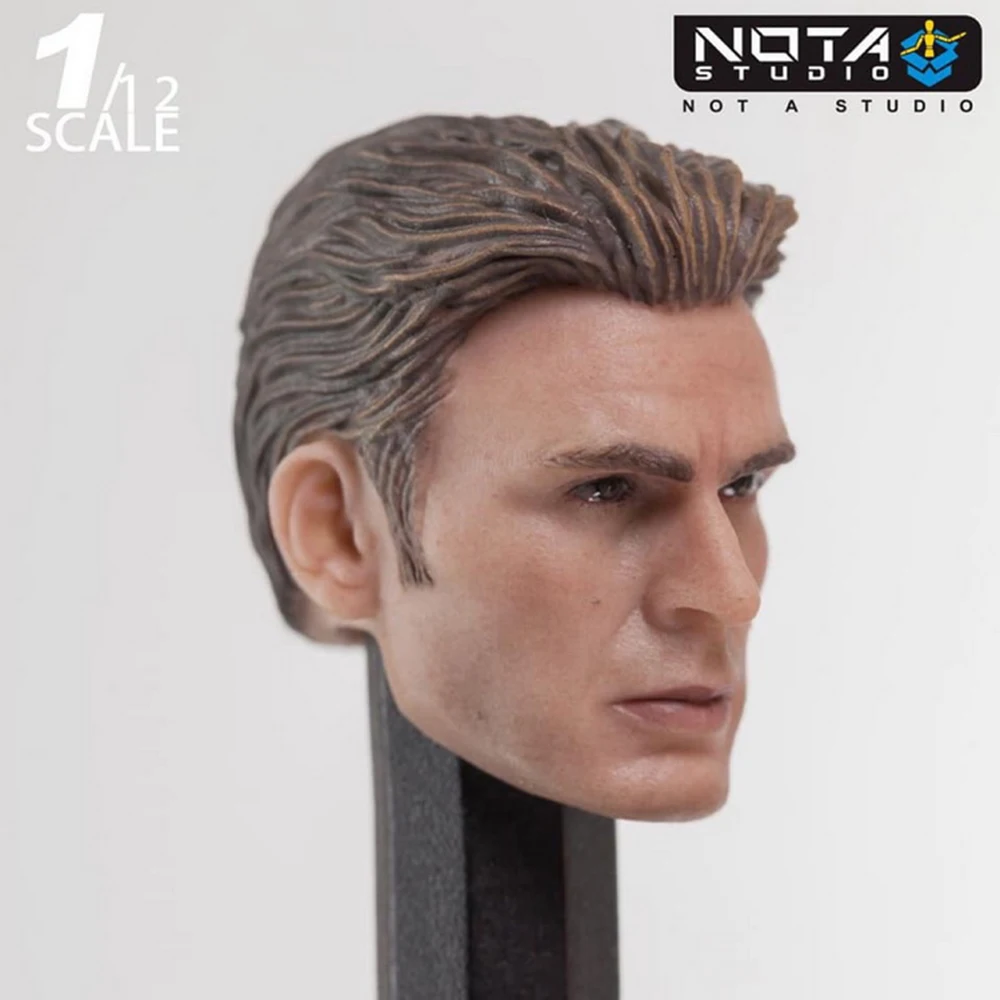 1/12 Капитан Америка Steve Rogers голова скульптура подходит для SHF 6 ''экшн-игрушки; Железный человек Tony Stark фигурка модель аксессуар