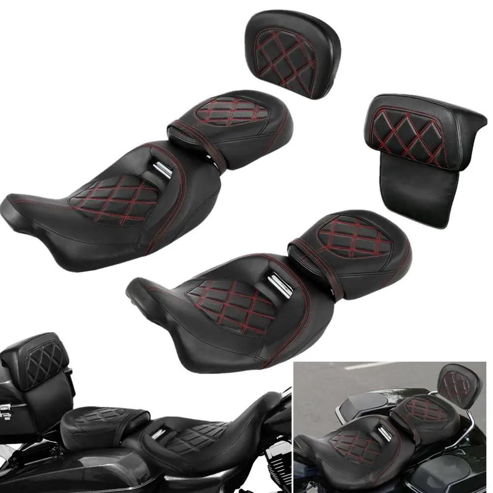 Мотоцикл с двумя спинками сиденья для Harley Touring Street Electra Glide Road King Special Limited CVO 2009 2020