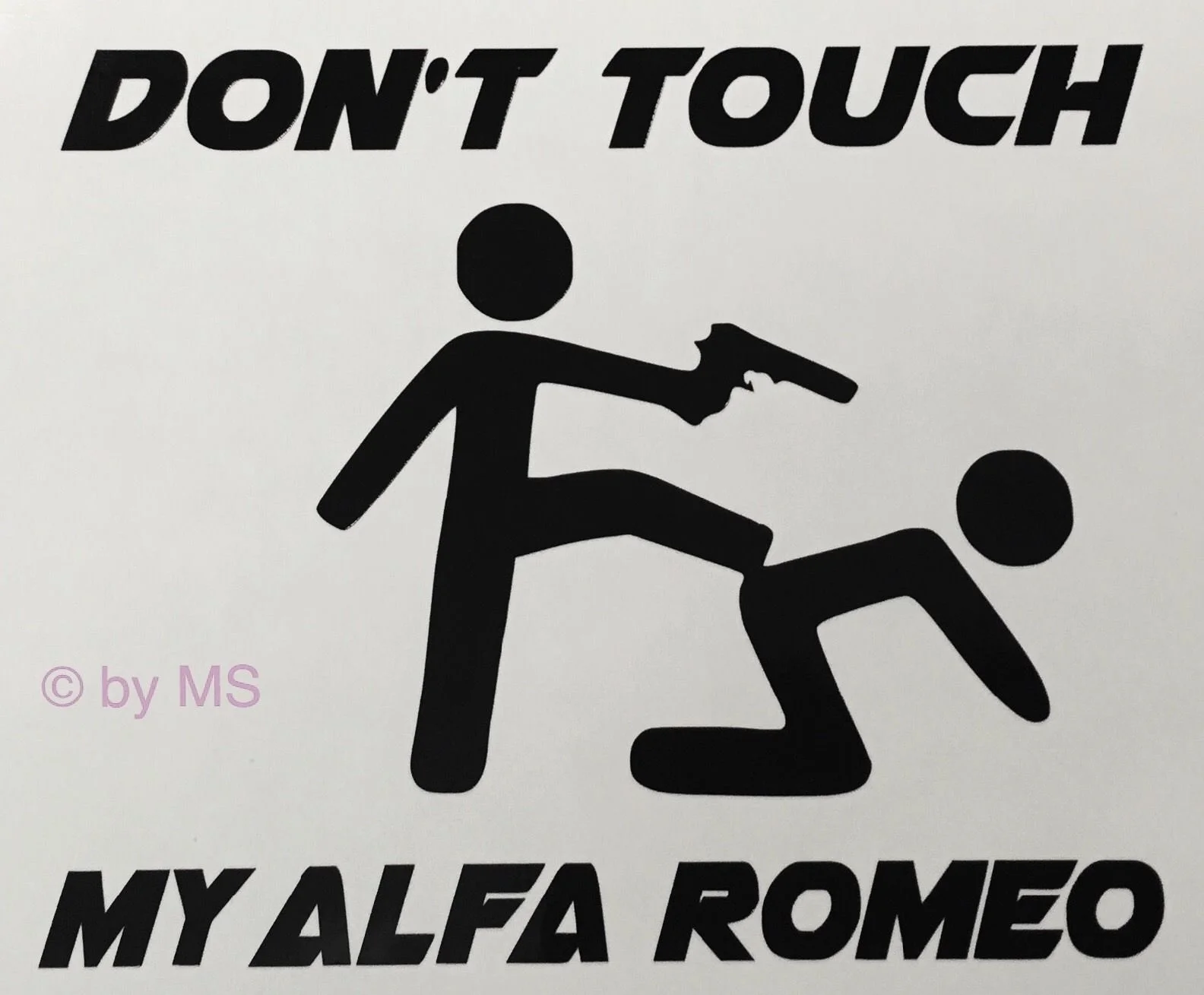Для Don't Touch my Alfa Romeo Автомобильная Наклейка Стикер Motorsport Sport Mind ограниченный