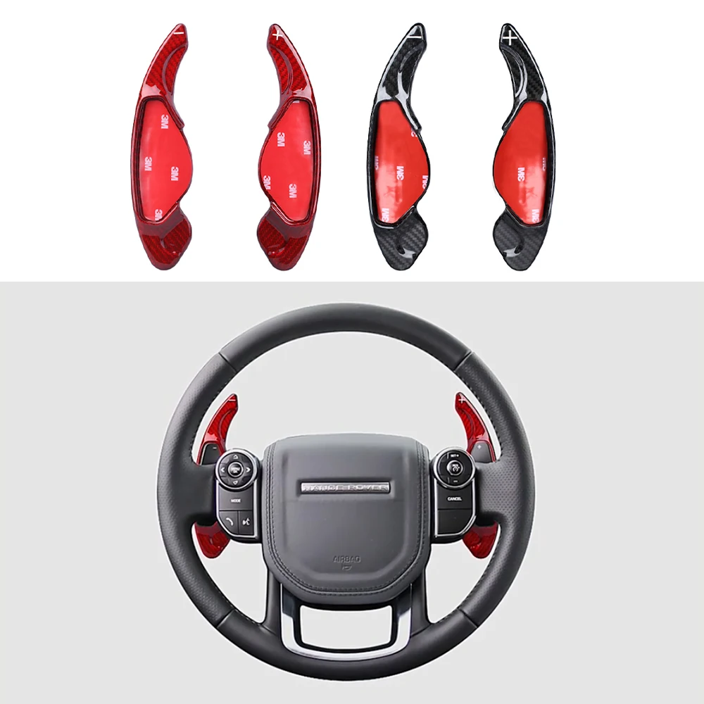 

For Land Rover Jaguar Aurora Freelander 2010-2018 Modified Real Carbon Fiber Extended Steering Wheel Shift Paddles Interior