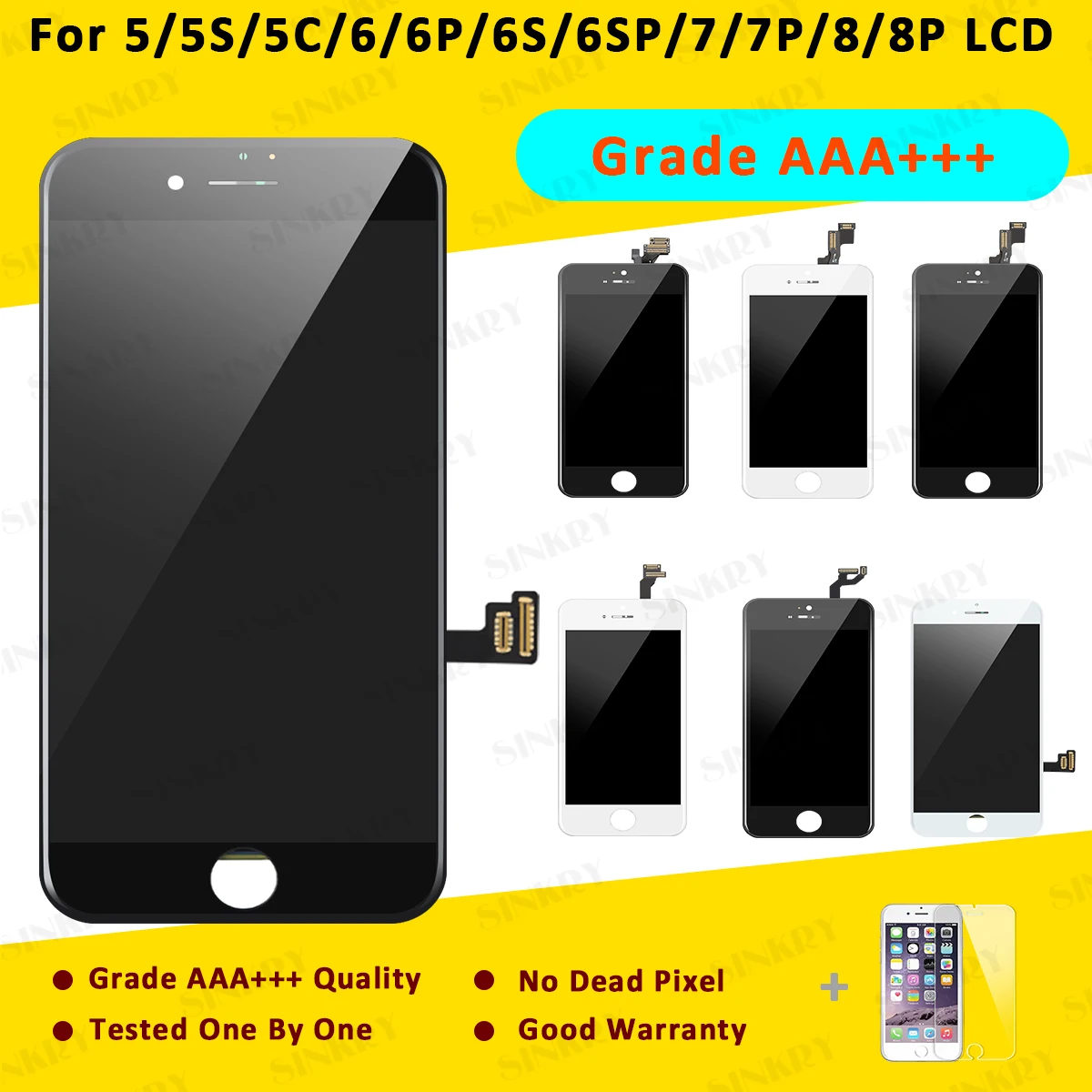 

10 шт., сенсорный экран для iPhone 6 6S 7 8 Plus