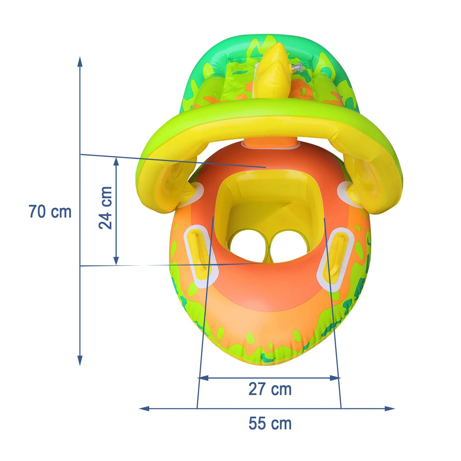 

Cartoon Unique Car Shape Summer Outdoor Baby Swimming Ring Seat Steering Wheel PVCEntertainment Game Inflatable Swimming Ring1-4
