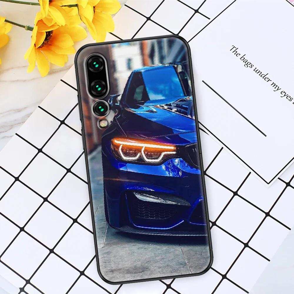 

Sport Cool BMW Car Phone case For Huawei P Mate P10 P20 P30 P40 10 20 Smart Z Pro Lite 2019 black soft funda pretty cell cover