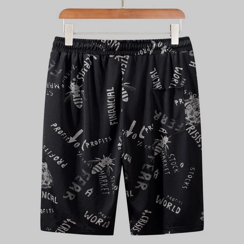 

Summer 2021 New Men Harajuku Printed Two Piece Set Casual Shorts Outside Jogging Tracksuit Plus Size 9XL Gym Suit Streetwear