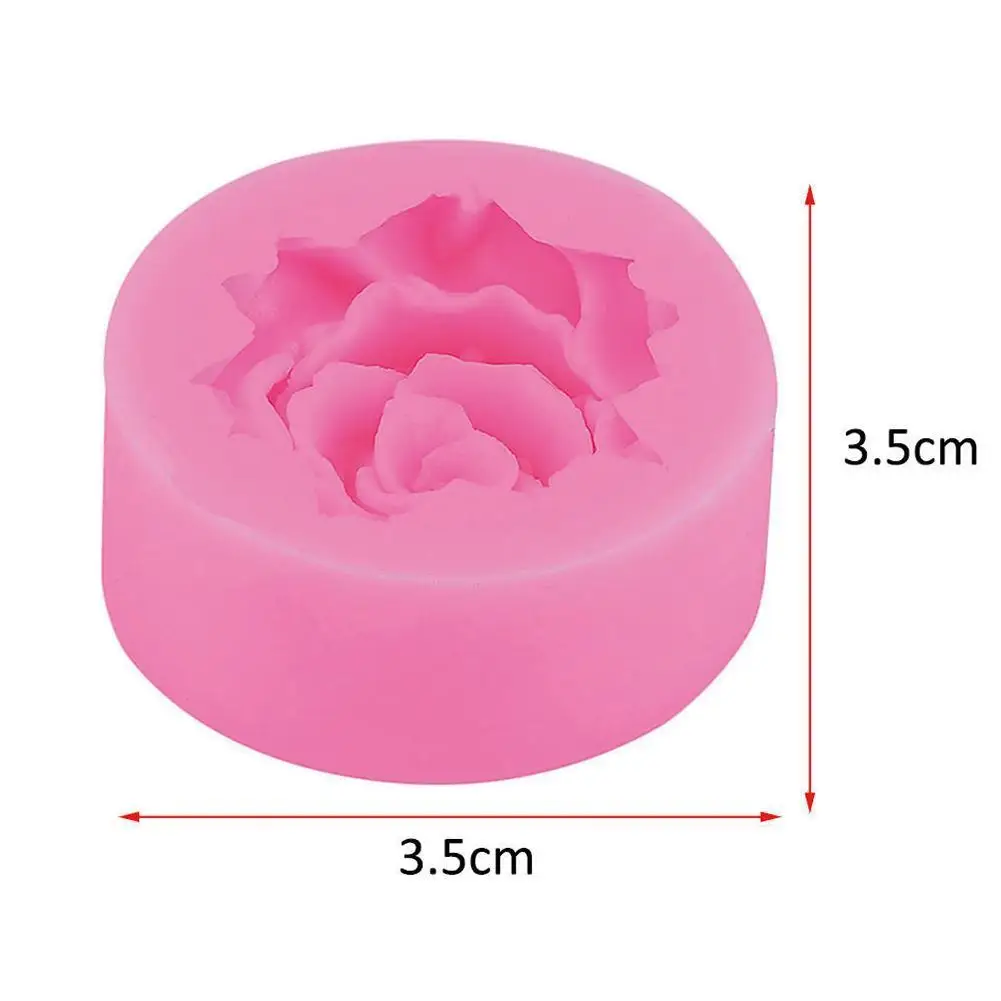 

3D Rose Flower Shape Silicone Soap Mold Form Chocolate Cake Mold Handmade Diy Cake Fondant Decoration Soap Making Silicone Mold