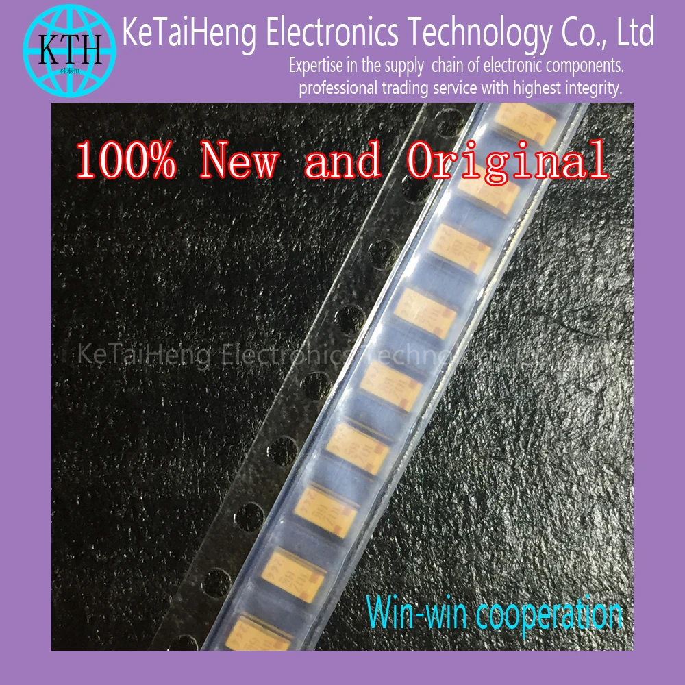 Танталовый конденсатор 20 шт./лот 100 мкФ 20% 6 3 V 1206 SMD T490A107M006ATE800 новый