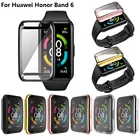 ТПУ полноэкранная защитная оболочка, бампер, чехлы с покрытием, Мягкий защитный чехол для смарт-часов Huawei Band 6Honor Band 6