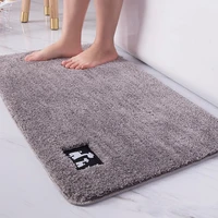 thick polyester fiber bathroom absorbent bathroom non slip floor mats household kitchen entrance carpets bedroom foot mats