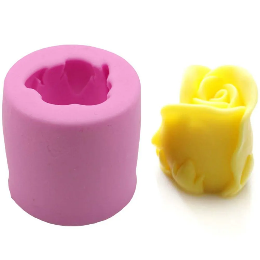 

Rose Flower Silicone Candle Molds Resin Clay Soap Mold Gumpaste Chocolate Fondant Cake Decorating Tools Kitchen Baking