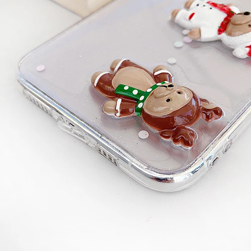 Милый 3D чехол для телефона с тремя медведями iPhone 11 pro max 6 6s 7 8 Plu XS X XR Max se 2020 PRO