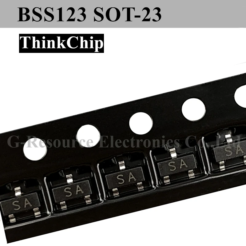 (100pcs) BSS123 SOT-23 SMD Field Effect Transistor N-Channel MOS-FET (Marking SA) BSS123LT1G | Электроника