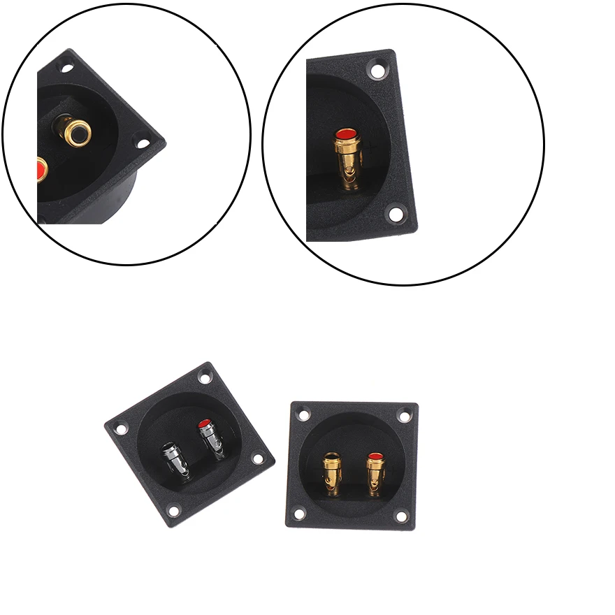 1 шт. Клеммная колонка Круглый пружинный разъем для сабвуфера|Соединители| |