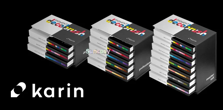 Пигментные маркеры Karin Decobrush набор пастельных цветов 12 акриловая красивая ручка