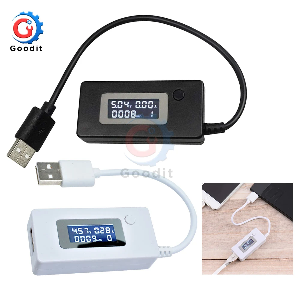 Mini LCD Screen USB Tester Portable Doctor Voltage Current Meter Mobile Power Charger Detector Voltmeter for Phone | Инструменты