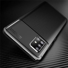 For Samsung Galaxy A51 5G Case Soft Silicone Slim Carbon Fiber Anti-knock Case For Samsung A51 5G Cover For Samsung A51 5G Case