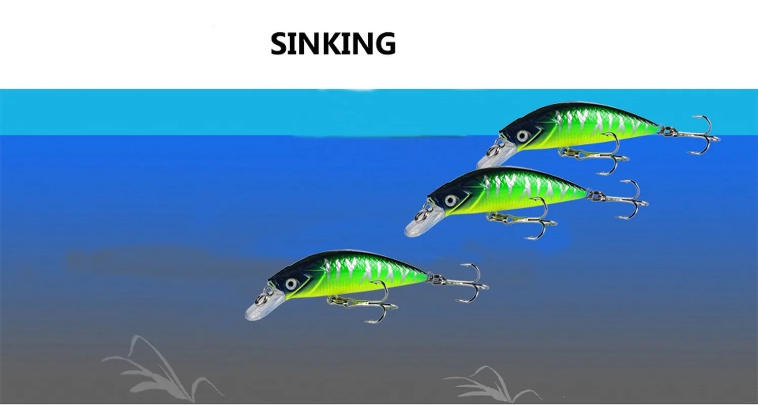 

1PCS Fishing Lures Minnow Sinking Wobbler Fishig Carp Bait Hard Bait 6cm 6g Artificial Crankbait Jerk Bait Pesca Fishing Tackle