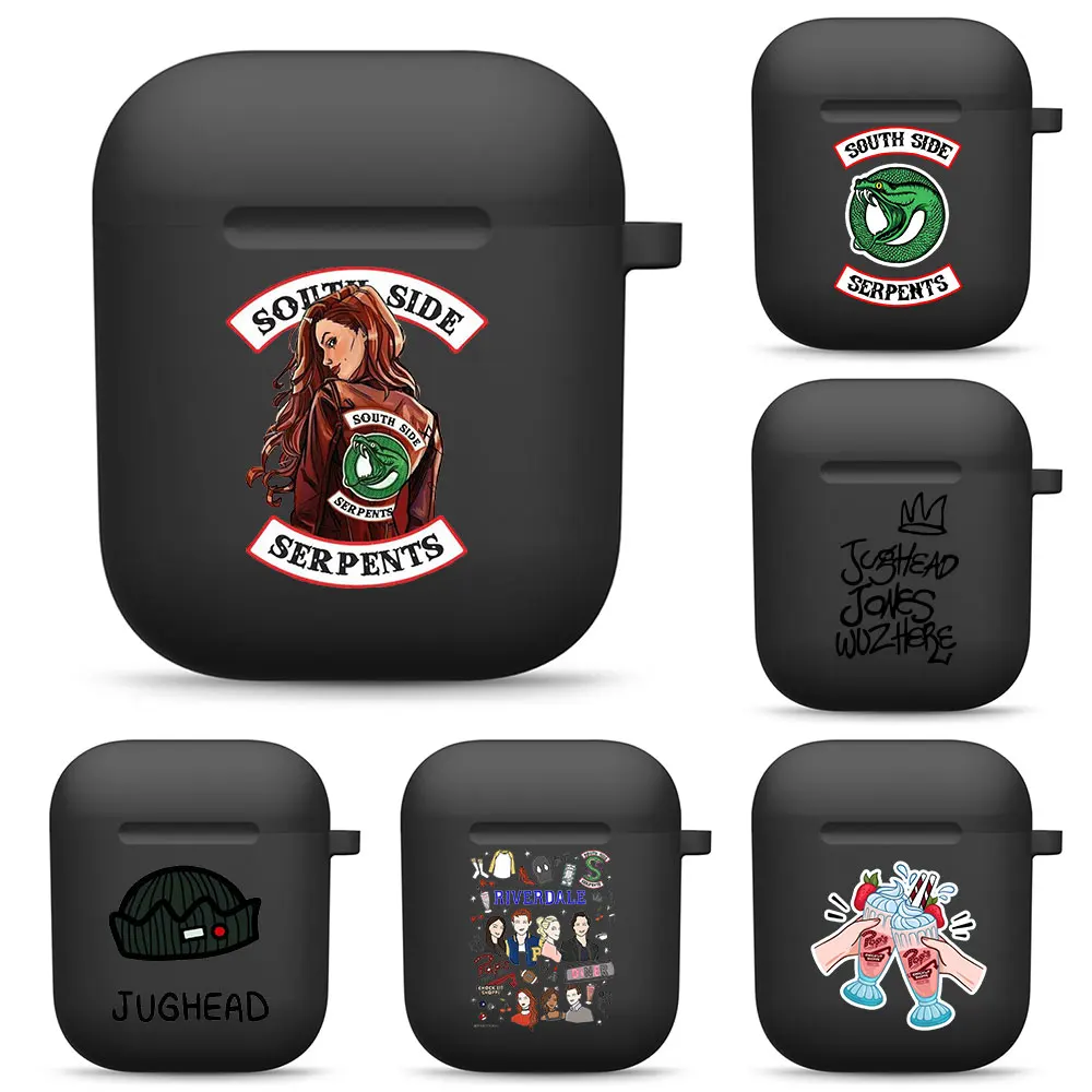 

American TV Riverdale Southside Serpents Soft Silicone Cases For Apple Airpods 1/2 Wireless Earphone Cover Charging Box Bags