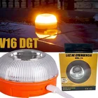 Светодиодный аварийный маячок, стробоскоп V16, сертифицированный Dgt, предупреждающий мигающий фонарь на крышу автомобиля, светодиодный фонарь, сигнальная лампа безопасности
