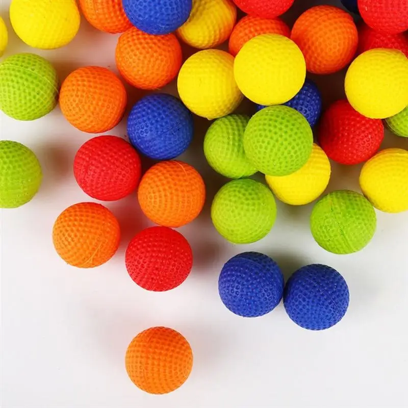 50Pcs Rounds Foam Bullet Balls Refill Replace Bullet Balls Pack Ammo Outdoor Games For Children Kids Toy
