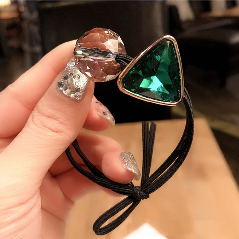 1 шт. Женская эластичная повязка для волос с кристаллами| |