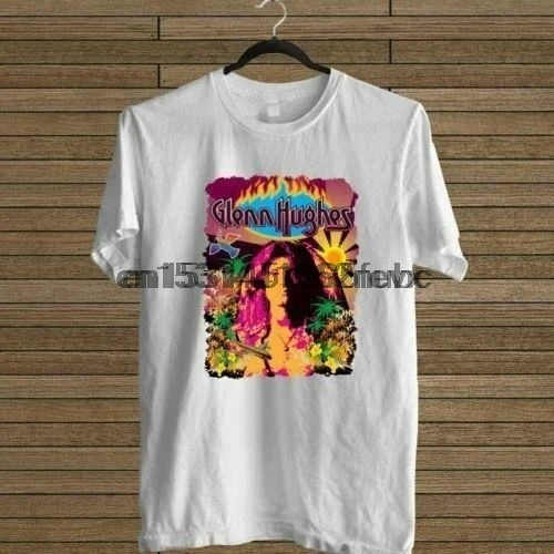 Новинка темно-фиолетовая музыкальная белая футболка Гленн хуз американский