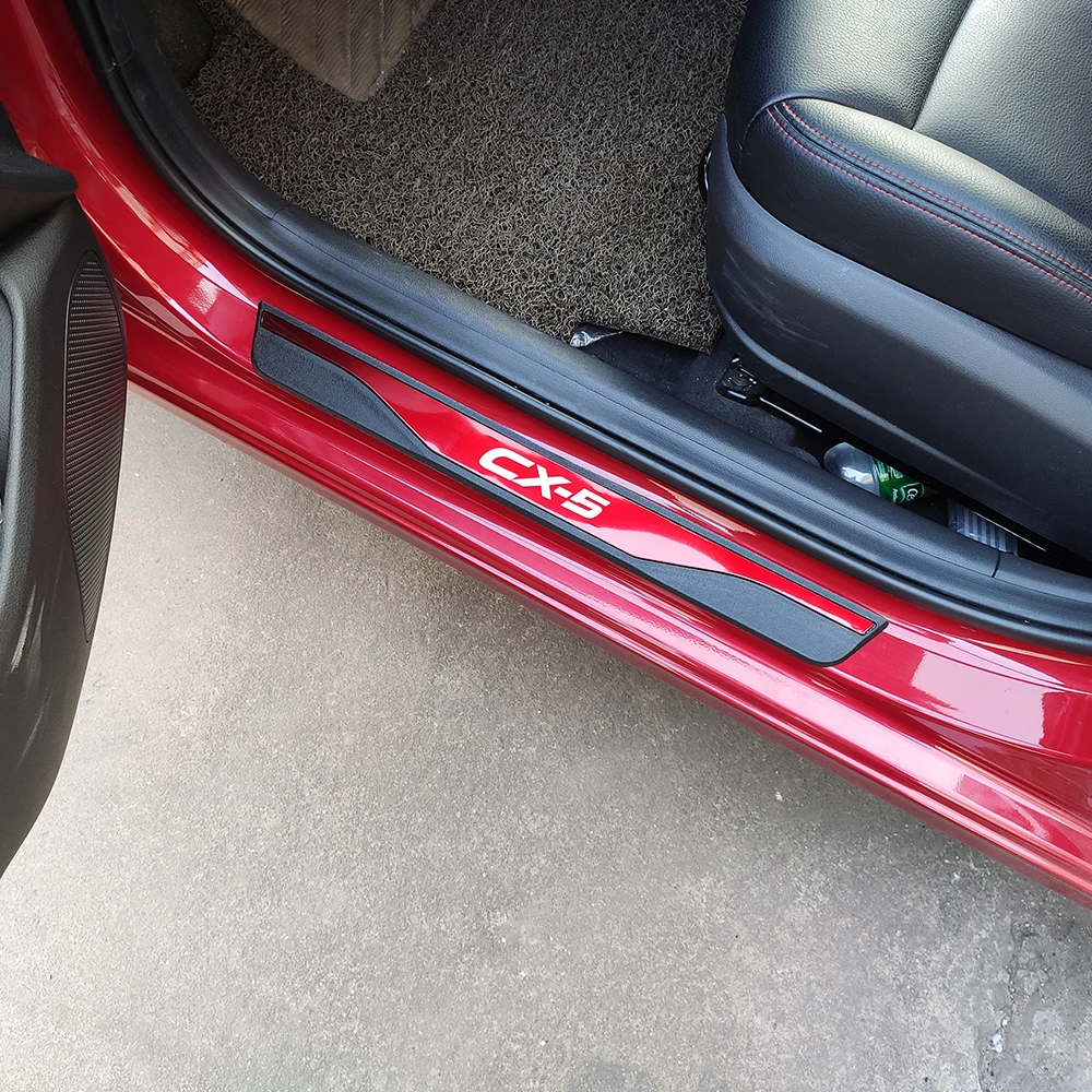 Наклейка для автомобиля Стайлинг Mazda Cx 5 Cx5 защитная Накладка на порог аксессуары