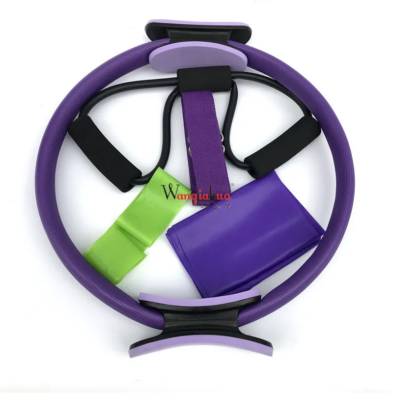 

Pilates ring fitness five-piece suit yoga pull towel pull belt pull ring pull device fitness yoga yoga strap home gym