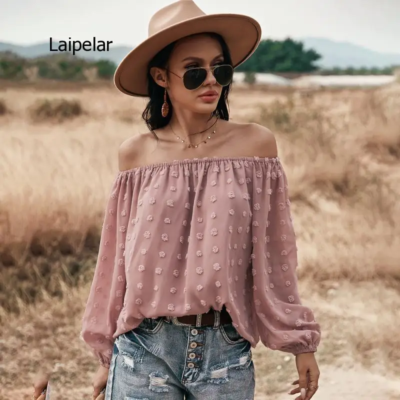 

European and American Top for Women's Casual Wear Spring Summer Chiffon 2021