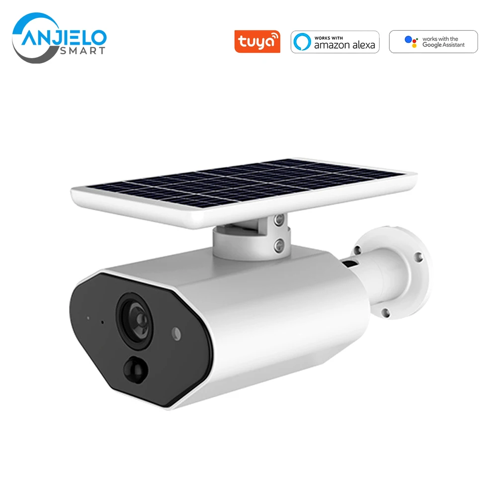 

Tuya WIFI Solar Security Camera Outdoor Rechargeable Battery Powered Wireless WiFi IP Camera 1080p PIR Motion Detection