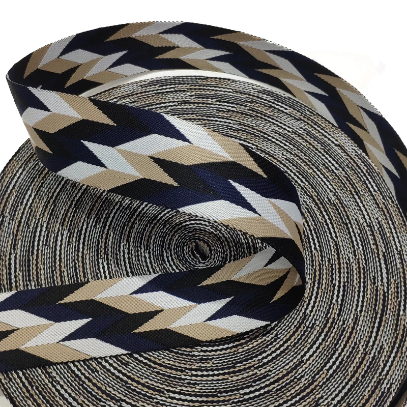 

Модный Дизайн 50 мм полиэфирная тесьма 2 "жаккардовый ремешок для сумки