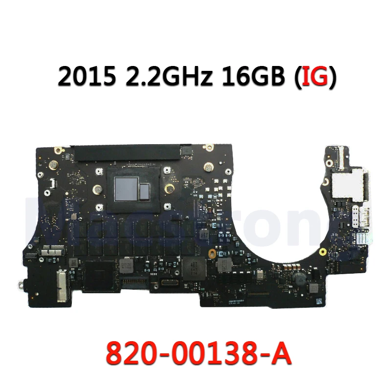 Протестированная оригинальная материнская плата A1398 820-00163-A для Macbook Pro Retina 15