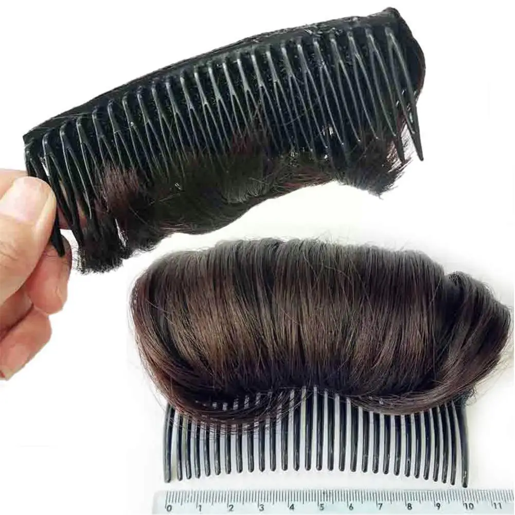 

Wig Cushion Stable Comfortable High Temperature Fiber Insert Comb Invisible Fluffy Hair Pad For Female C5r2
