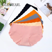 3pcs m xl seamless women panties low waist solid candy color underwear for girl rippled underpants briefs smooth female lingerie
