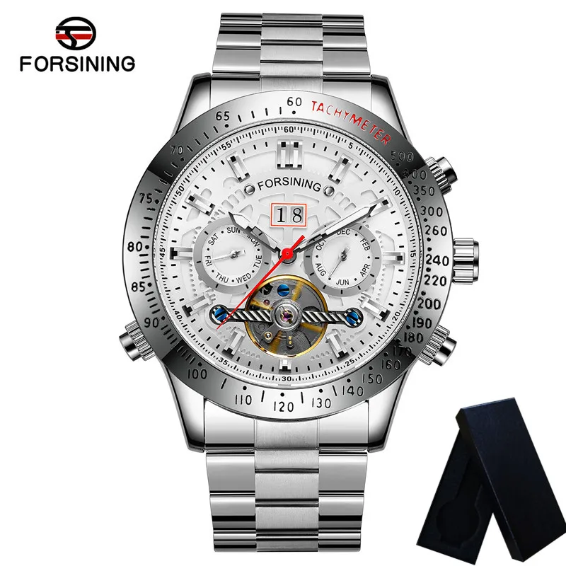 Часы наручные FORSINING Мужские автоматические брендовые роскошные механические