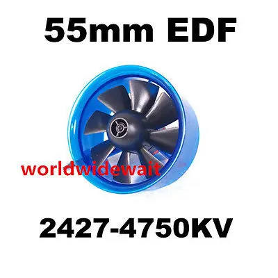 

Новый HL5508 2427 4750KV двигатель EDF 55 мм воздуховод вентилятор для RC самолета