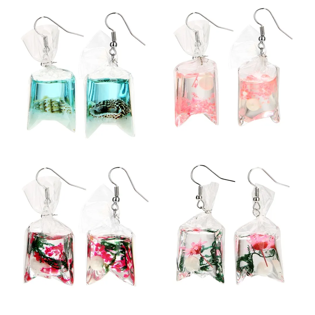 Модные висячие серьги Крючки для женщин морская звезда ракушка сумка воды