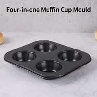 4 round cake pans baking mold no stick molde mini muffin cup cake mold pudding diy baking mould tools for kitchen dropshipping