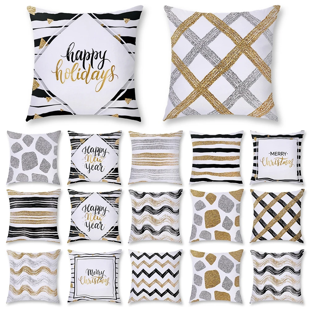 

Nordic Geometric Polyester Pillow Case Sofa Car Waist Cushion Cover Home Decor