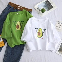 t shirt womens loose large size avocado green short sleeved ins fashion korean version of the wild 2021 summer bf wind jacket w