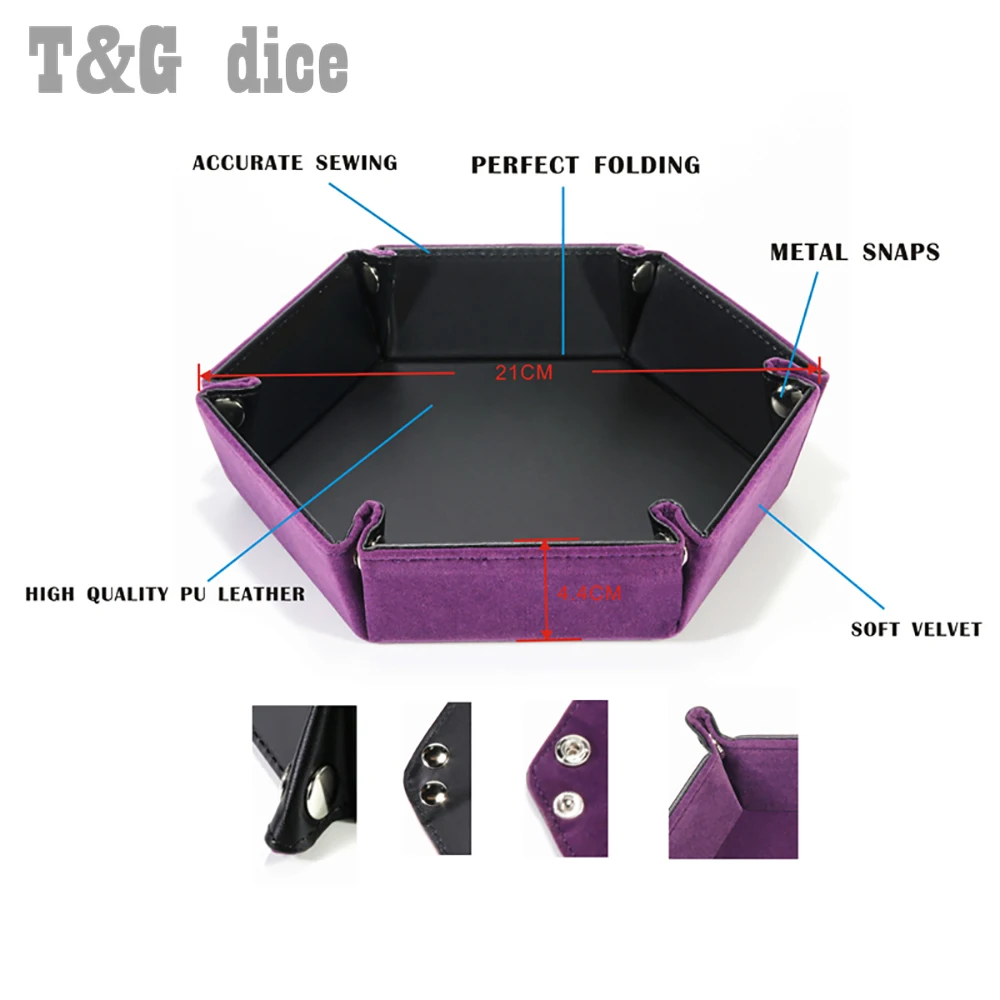 Двусторонний поднос из искусственной кожи мягкий бархатный простой складной