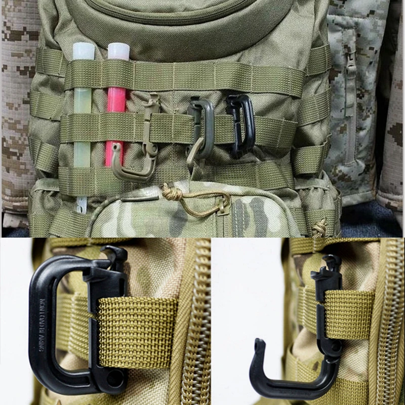 

Nylon Belt Backpack Molle Hook Military Hunting Outdoor Water Bottle Cap Climbing Waist Strap BuckleTactical Belts Accessories